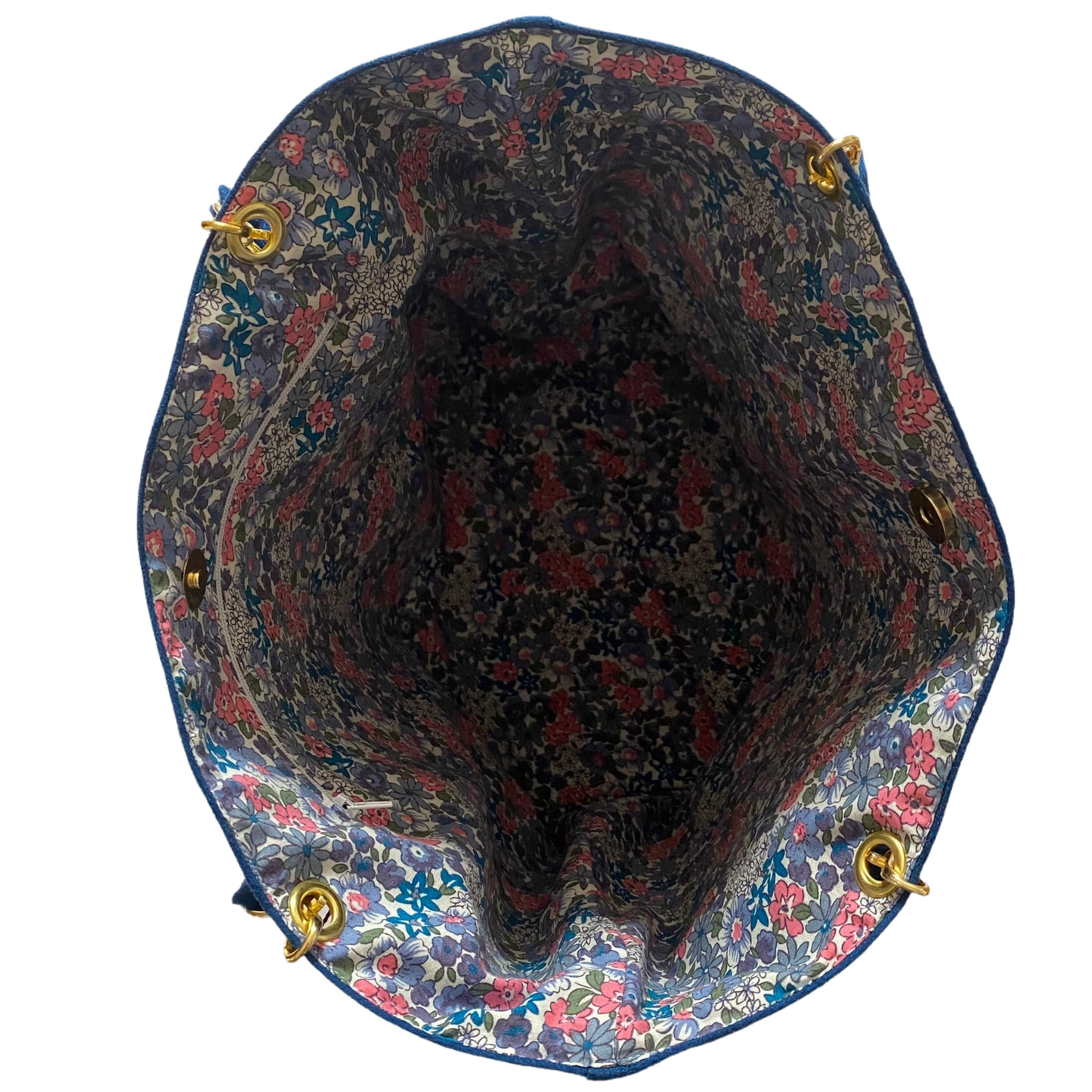 Sac cabas en suédine bleu roi Pervenche