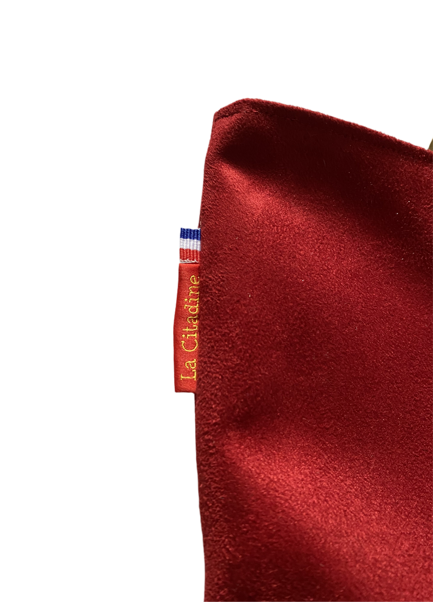 Sac cabas en suédine rouge Azalée