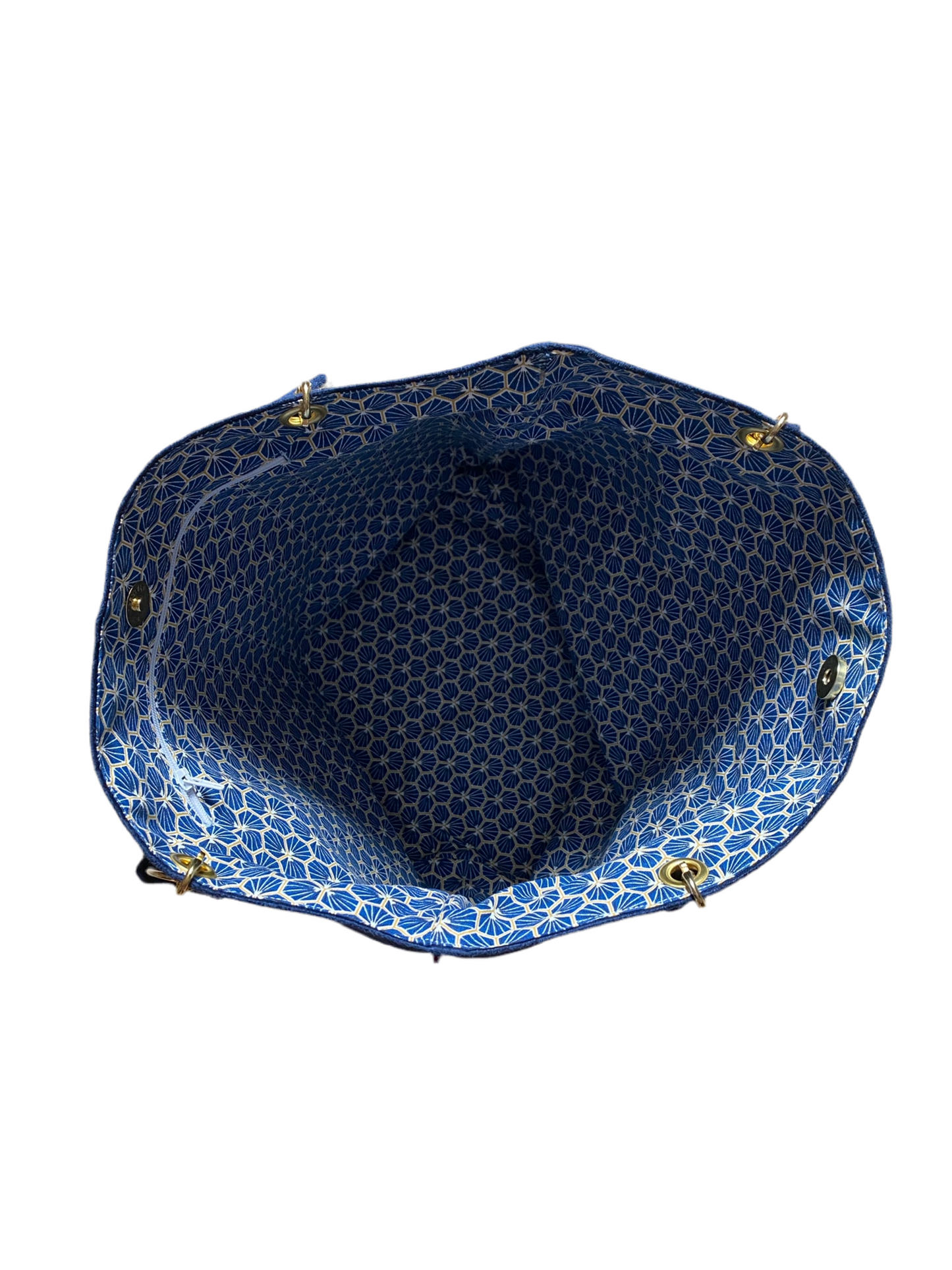 Sac cabas en suédine bleu foncé Jacinthe