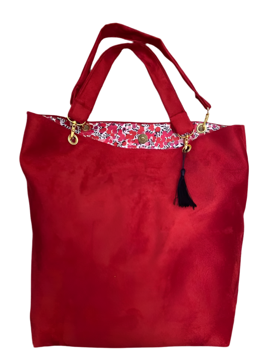 Sac cabas en suédine et Liberty of London