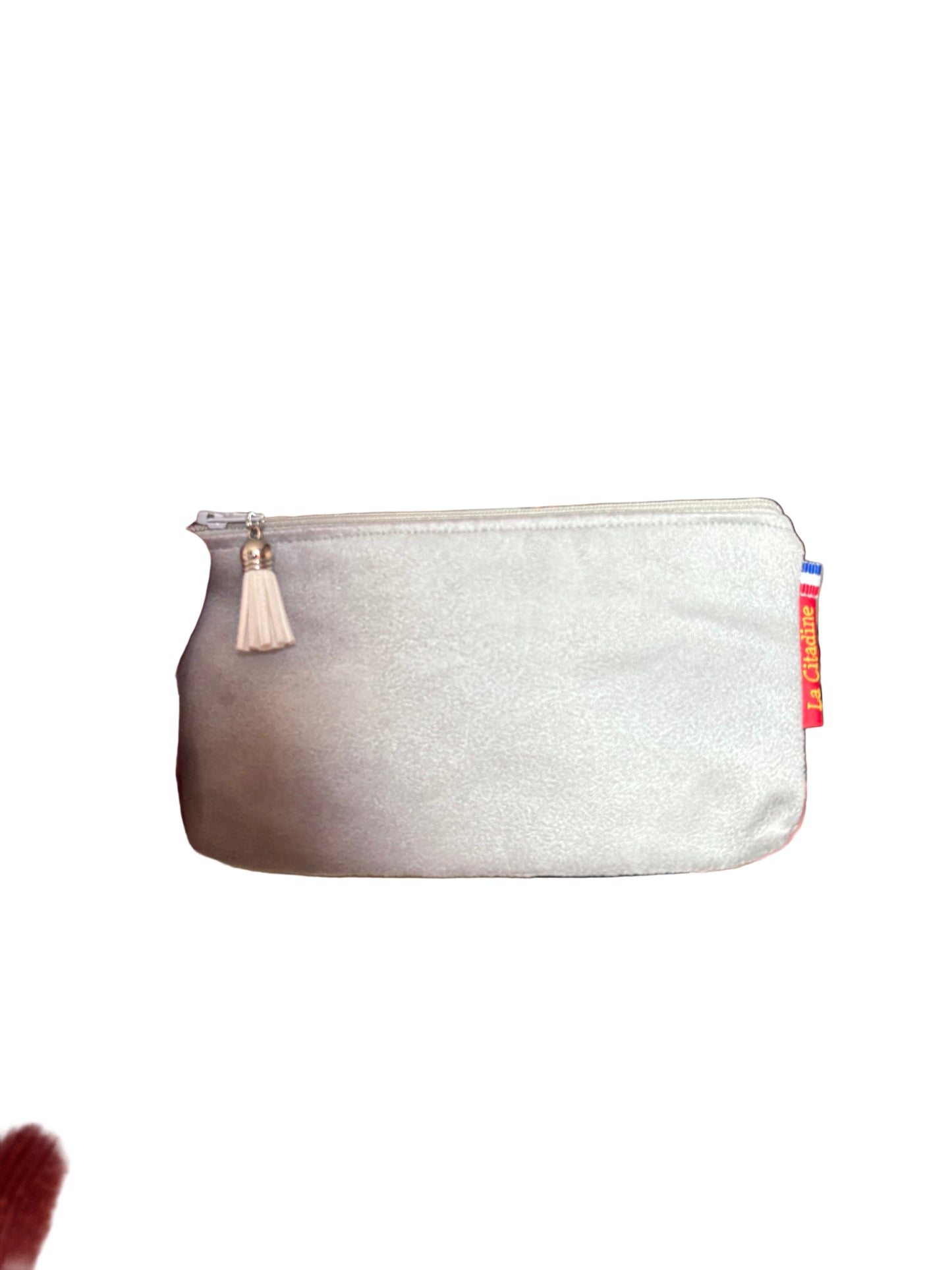 Mini pochette grise et géométrique