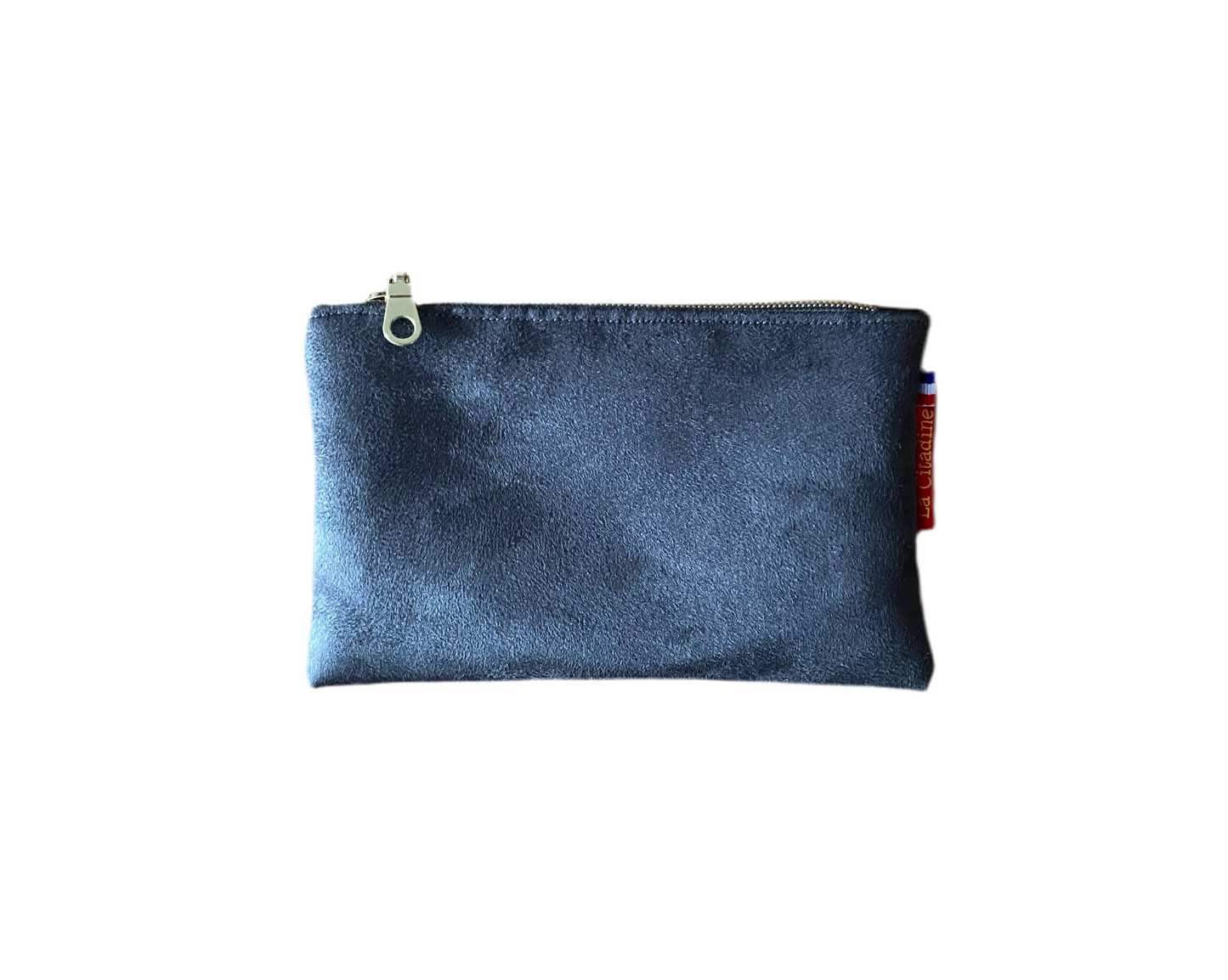 Mini pochette en suédine gris foncé Dahlia