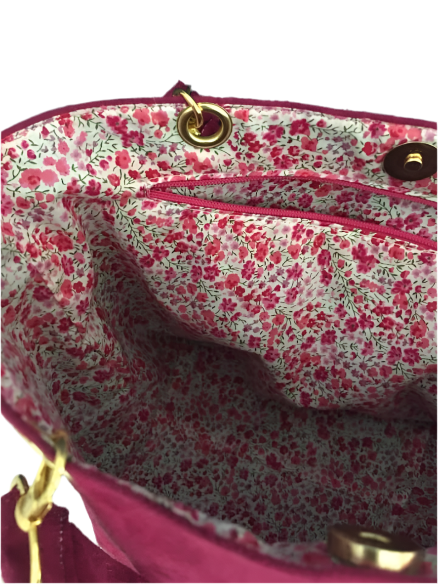 Sac à main en suédine et Liberty of London