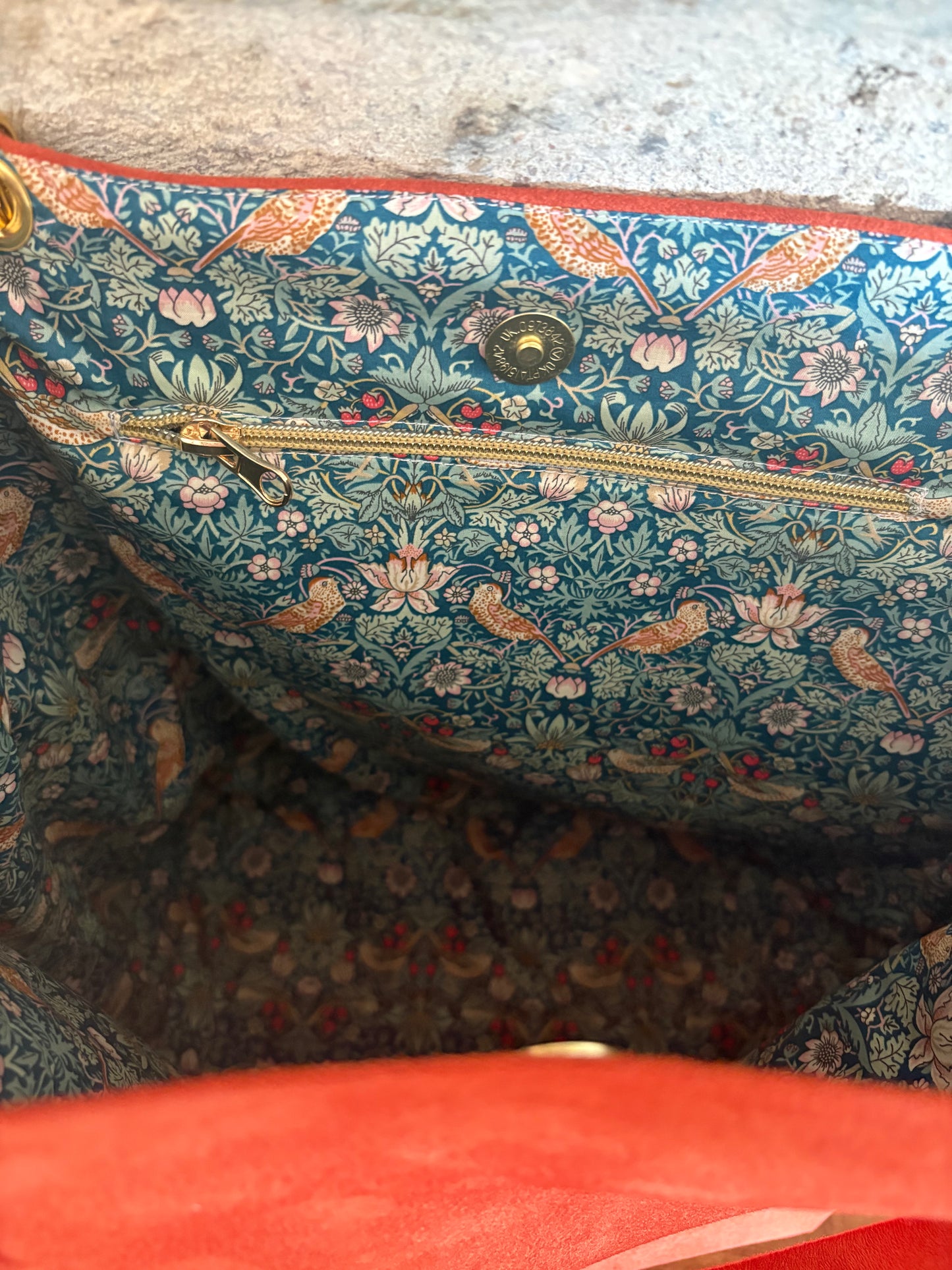 Sac cabas en suédine et Liberty of London
