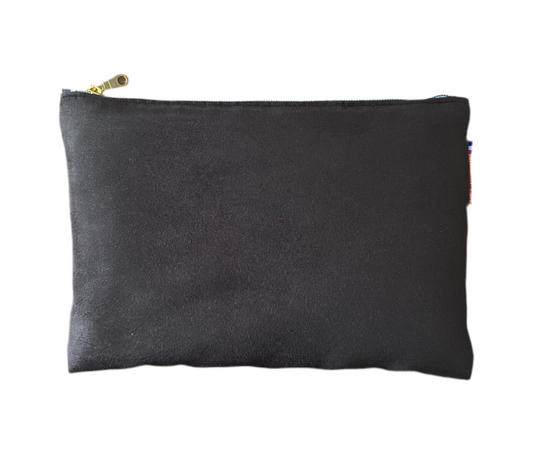 Pochette en suédine marron Angélica