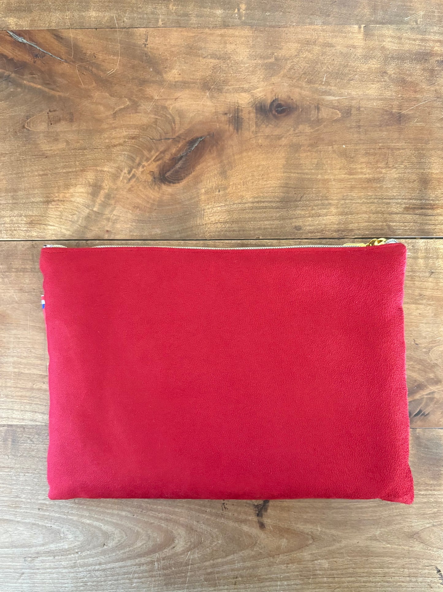 Pochette ouatéee rouge