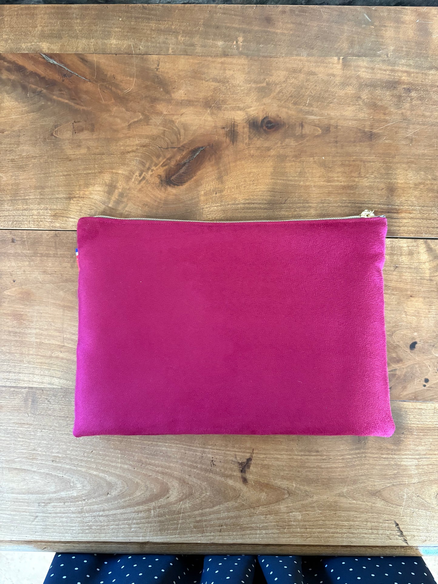 Pochette ouatée fuschia
