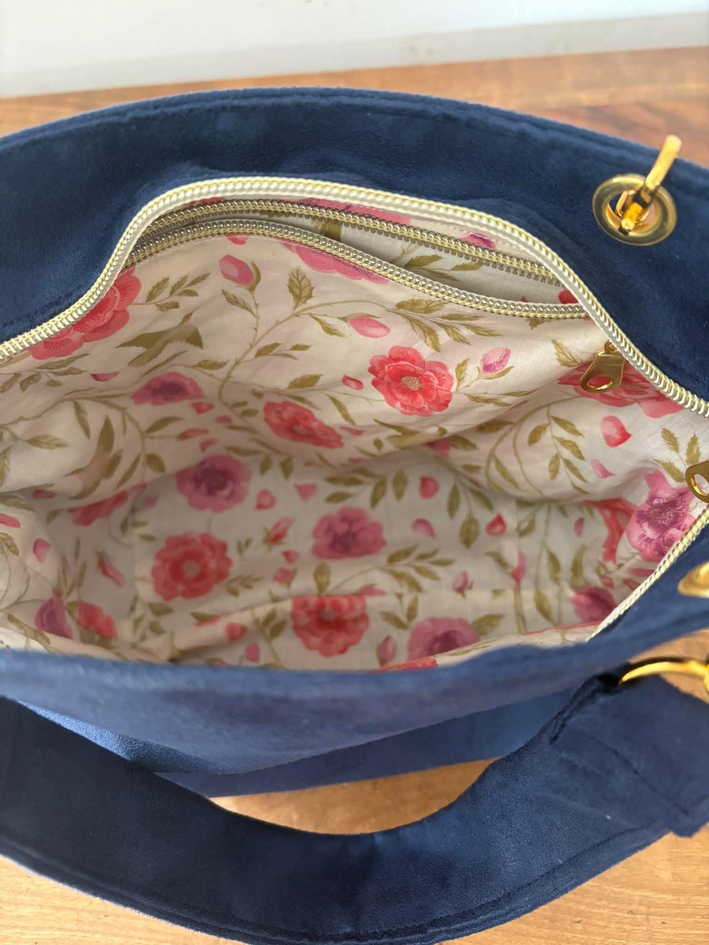 Sac cabas en suédine et Liberty of London