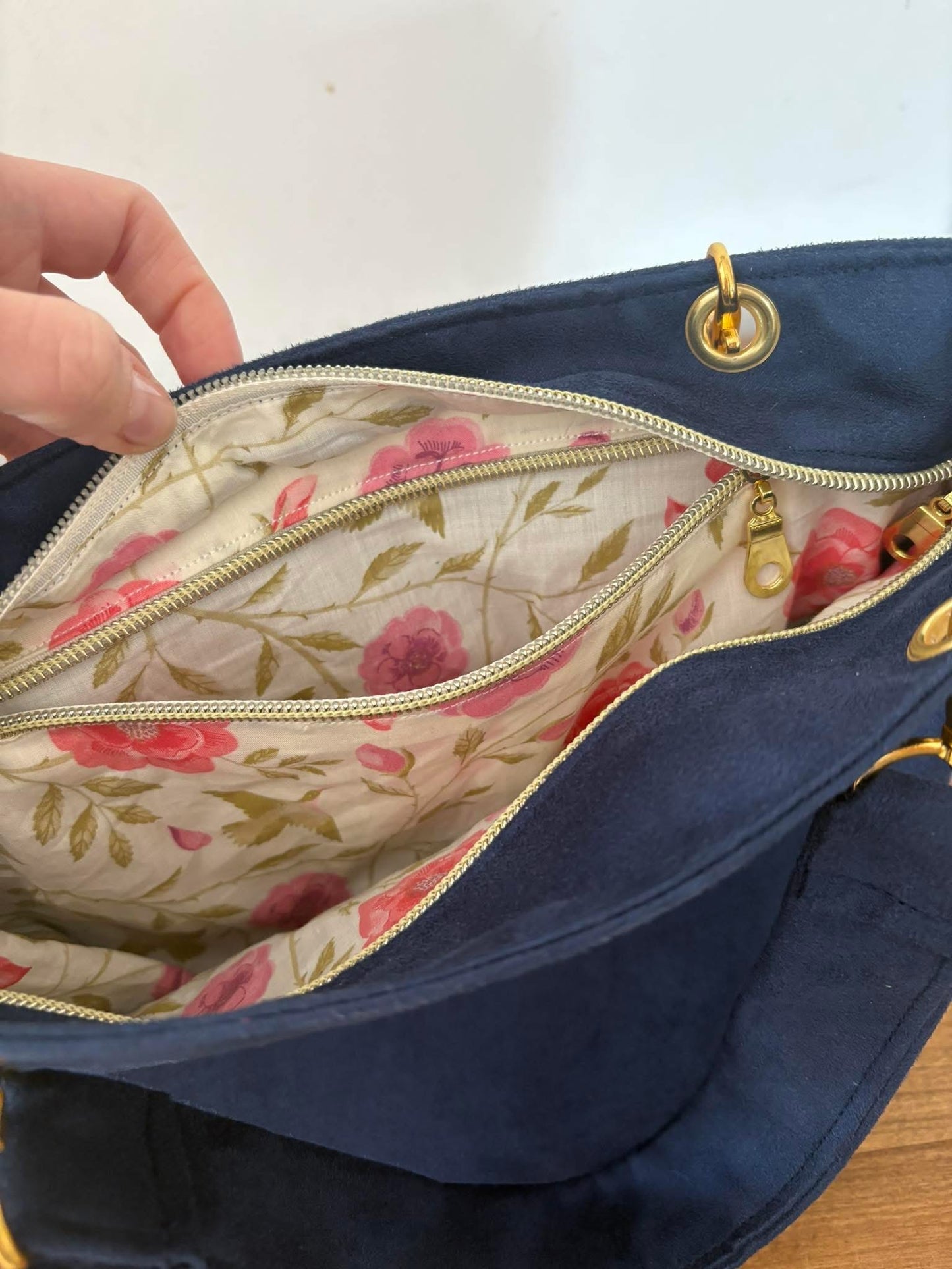 Sac cabas en suédine et Liberty of London