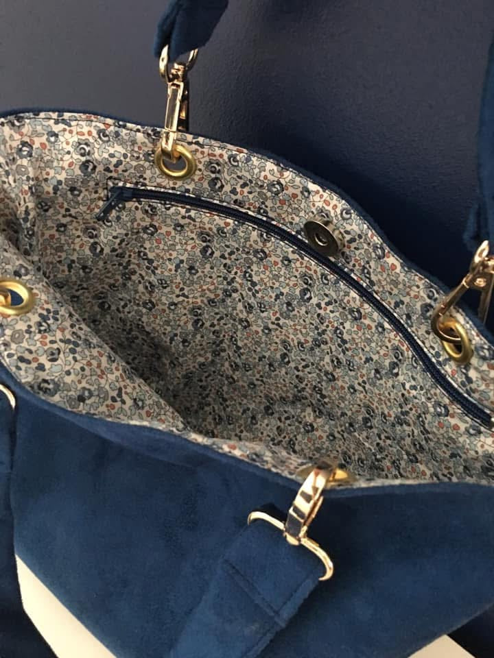 Sac à main en suédine et Liberty of London