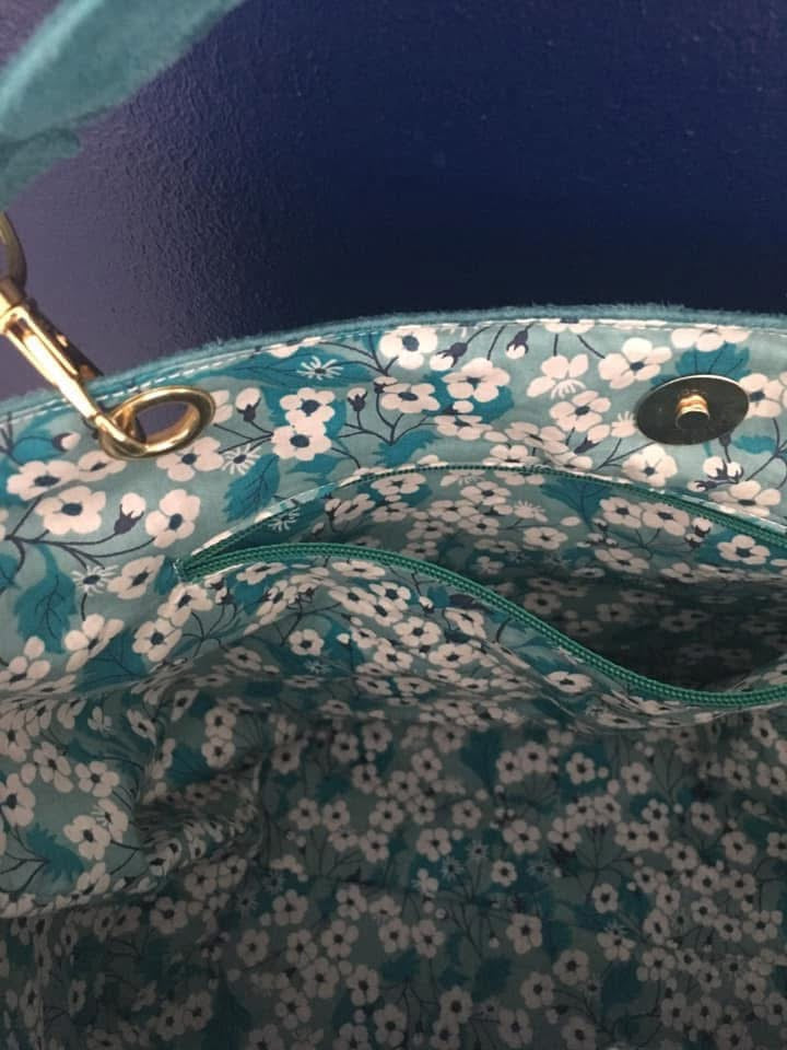 Sac à main en suédine et Liberty of London