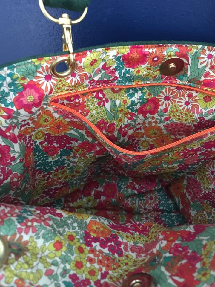 Sac à main en suédine et Liberty of London