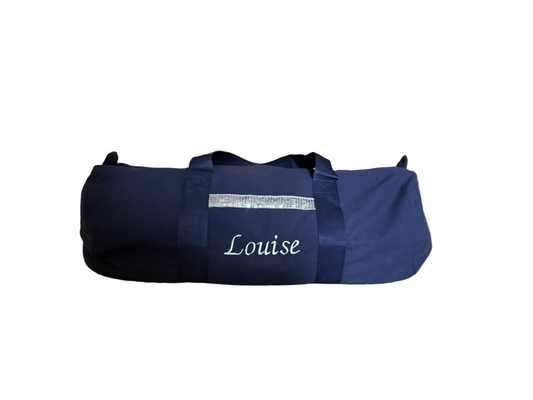 Sac polochon bleu marine "Louise"