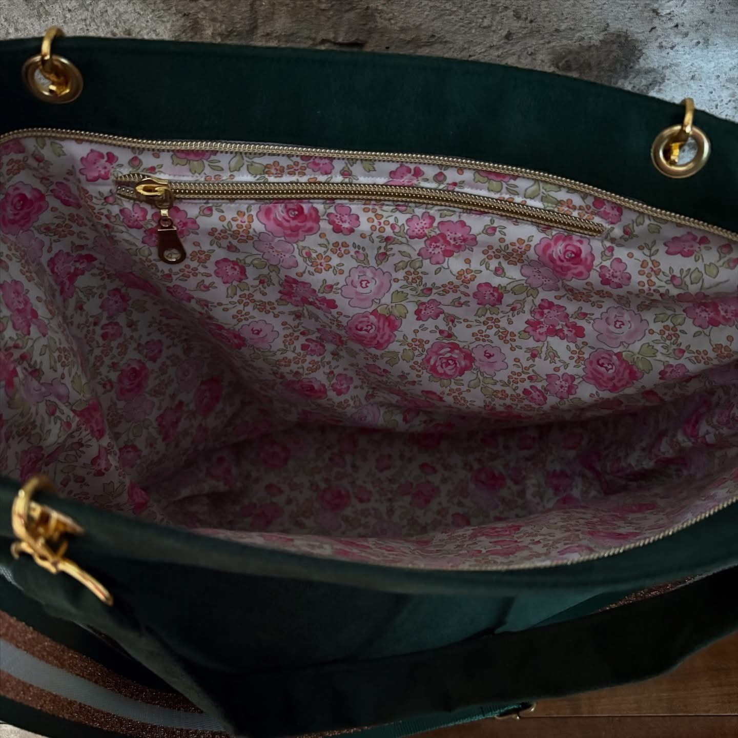 Sac cabas en suédine et Liberty of London