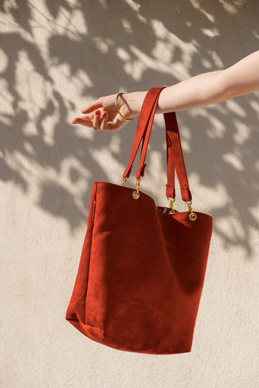 Sac cabas en suédine et Liberty of London